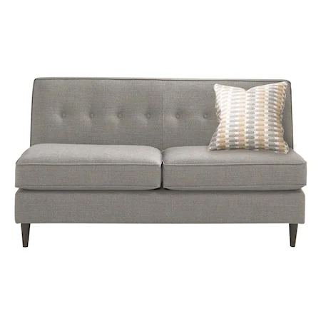 Soho Armless Loveseat with Urban Style